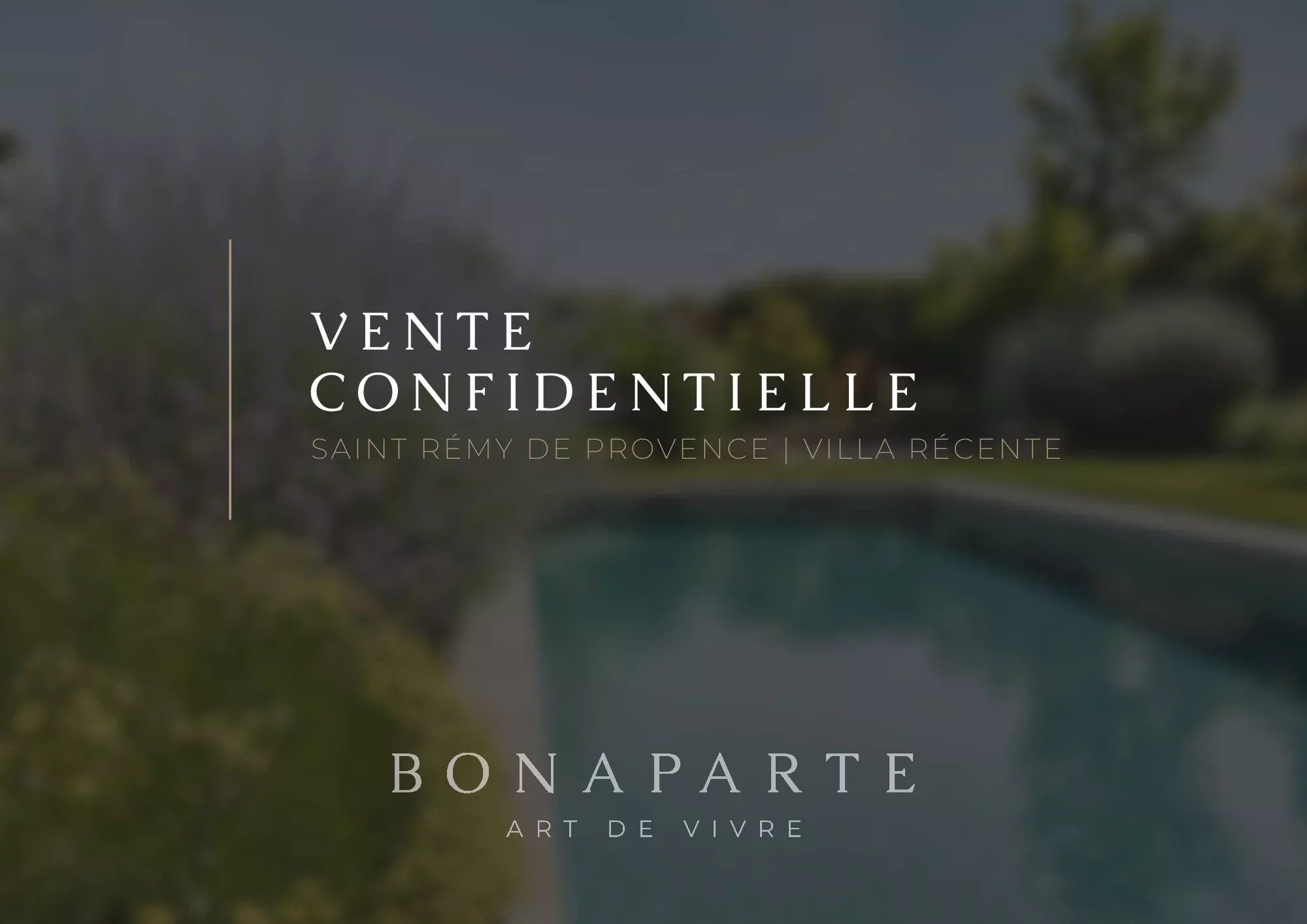 SAINT RÉMY DE PROVENCE - VILLA RÉCENTE AU CŒUR D'UN ENVIRONNEMENT PRIVILÉGIÉ