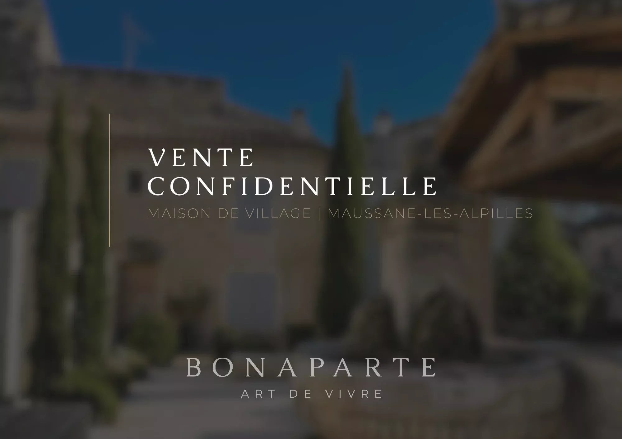 MAISON DE VILLAGE DE CARACTÈRE – ÉLÉGANCE, INTIMITÉ ET ART DE VIVRE EN PROVENCE